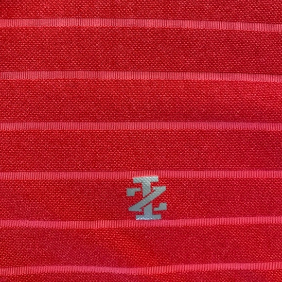 Izod Performance Polo, Men’s Medium, Red Striped, Moisture Wicking - Picture 3 of 8